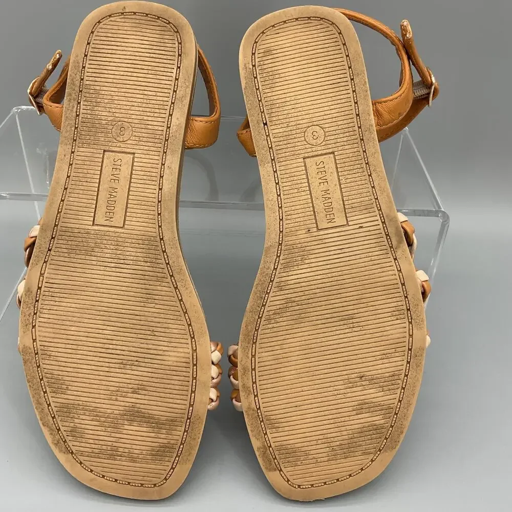 Steve Madden Girl’s Georjia Sandals Brown Size 3